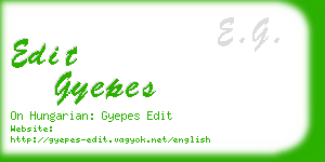 edit gyepes business card